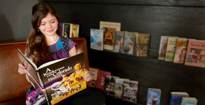 Little Girl reading a book